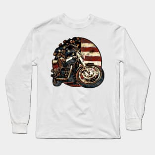 Patriotic Papa Hash Long Sleeve T-Shirt